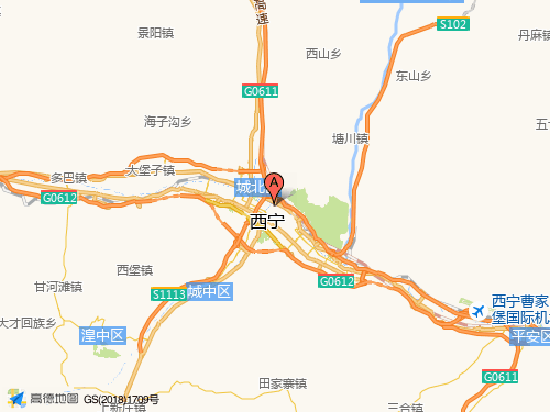 西寧地圖