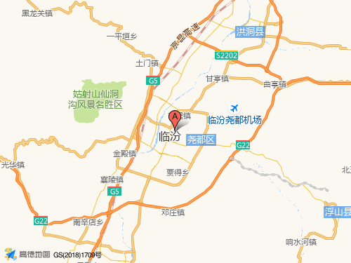 臨汾地圖