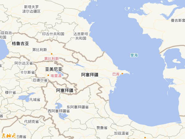 阿塞拜疆地圖