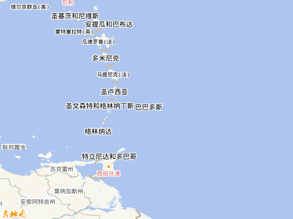 巴巴多斯地圖