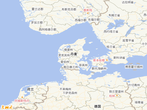丹麥地圖