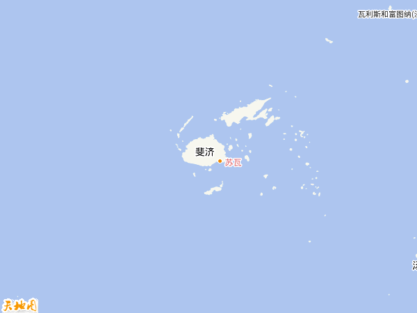 斐濟地圖