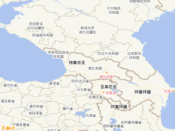 格魯吉亞地圖 格魯吉亞地圖