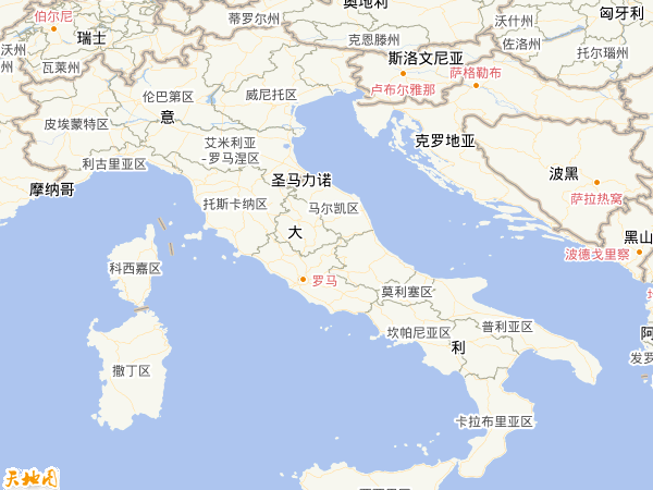 意大利地圖