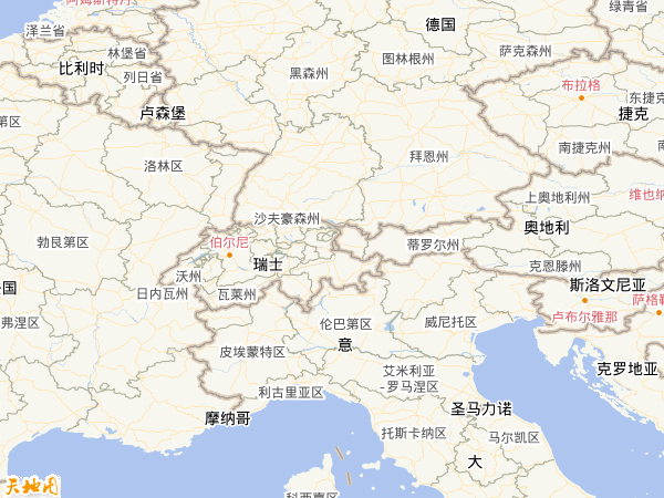 列支敦士登地圖