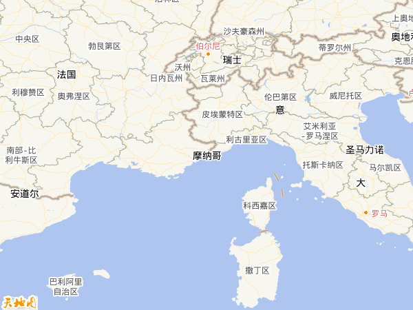 摩納哥地圖 摩納哥地圖
