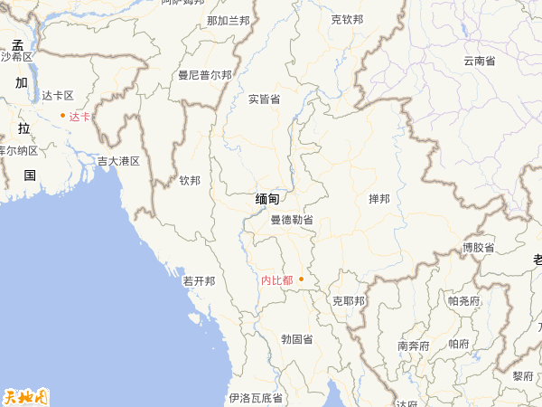 緬甸地圖