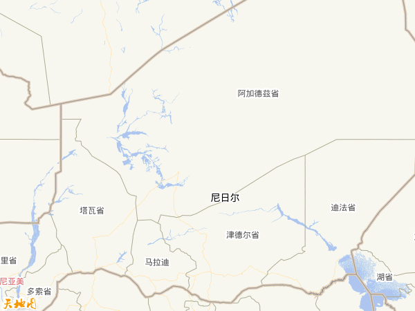 尼日爾地圖 尼日爾地圖