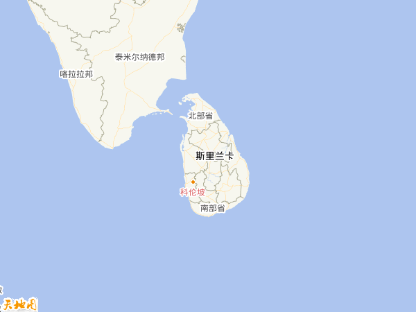 斯里蘭卡地圖 斯里蘭卡地圖