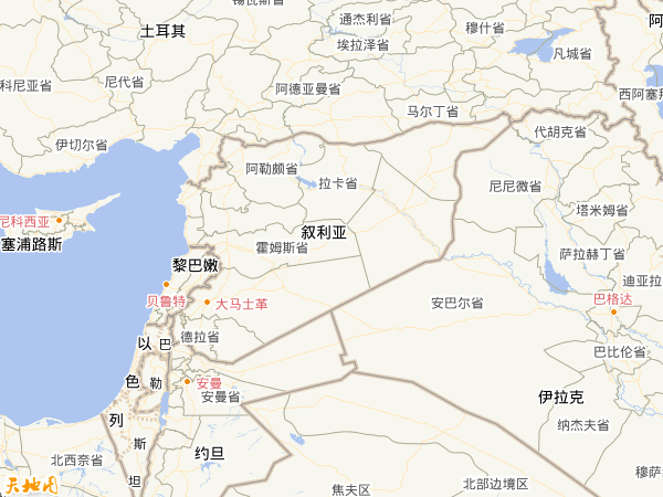 敘利亞地圖 敘利亞地圖