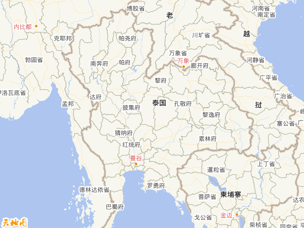 泰國地圖 泰國地圖
